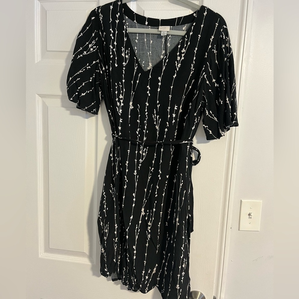 Black & White Floral Dress